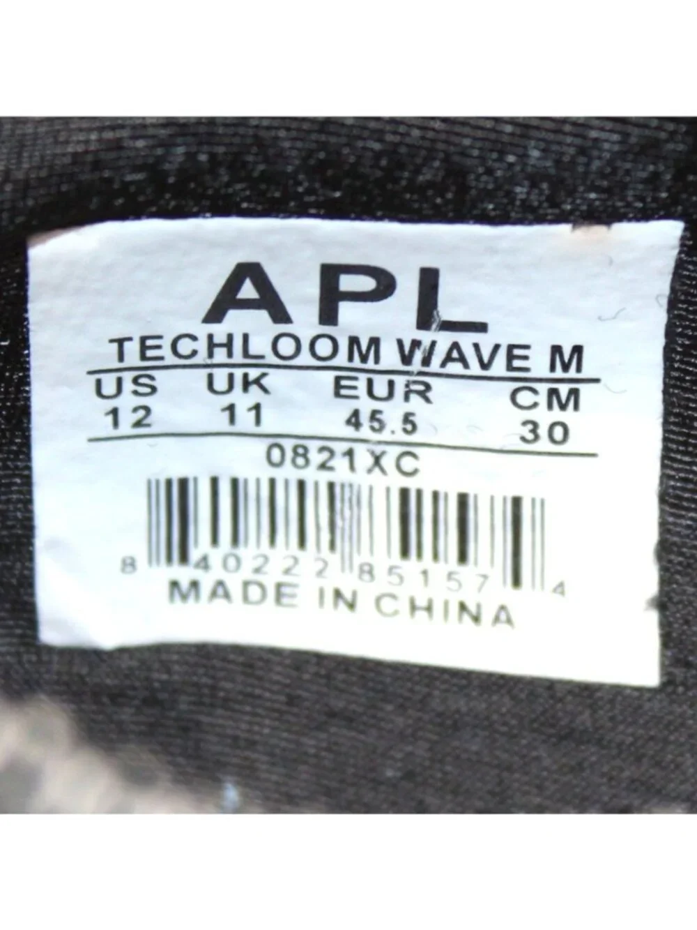 APL Athletic Propulsion Labs Men's Techloom Wave Sneakers Black Melange Size 12